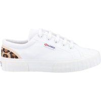 Plateau-Sneaker mit Leopardenmuster-Detail