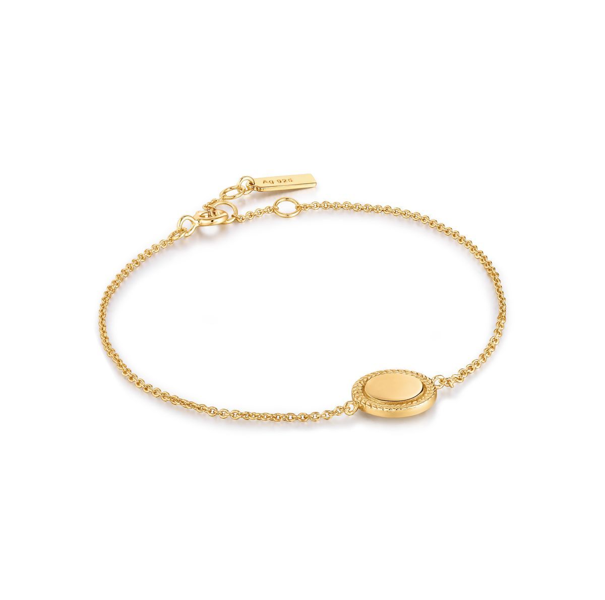 ANIA HAIE Damen Armband, 925 Silber, GOLD, 18,5