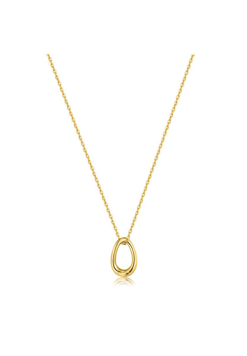 ANIA HAIE Damen Kette mit Anhänger, 925er Silber, gold