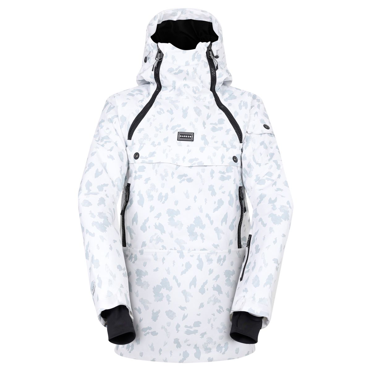 Skianorak mit Strich-Print
