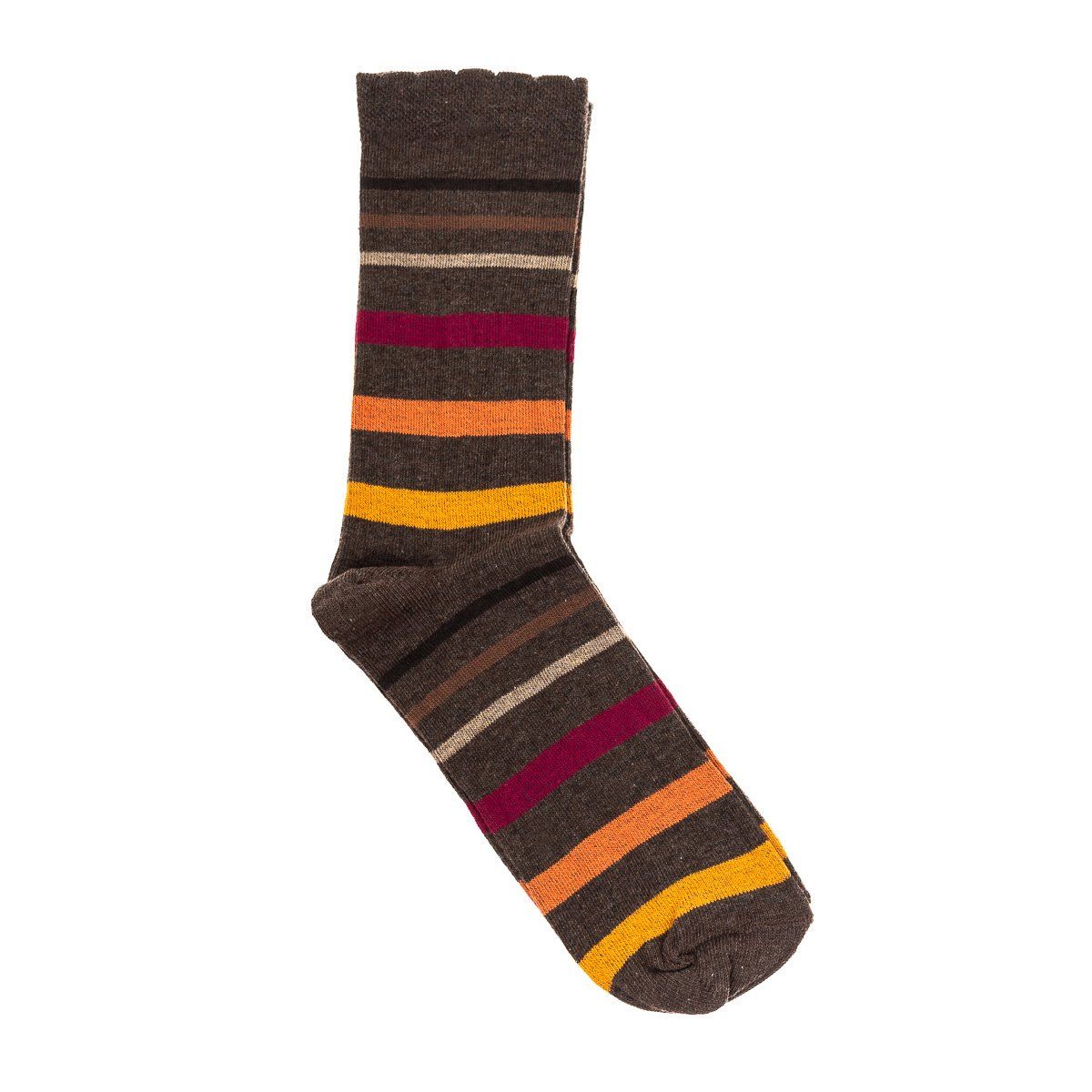 Gestreifte und einfarbige Komfortsocken