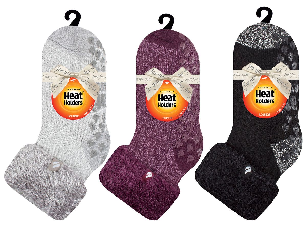 Flauschige Thermo-Hausschuhe und Bettsocken