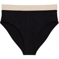 High-Waist-Bikinihose mit Kontrastbund