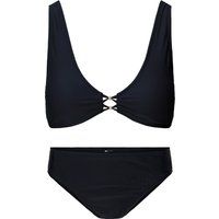 Schlichter bügelloser Bikini mit Perlendetail