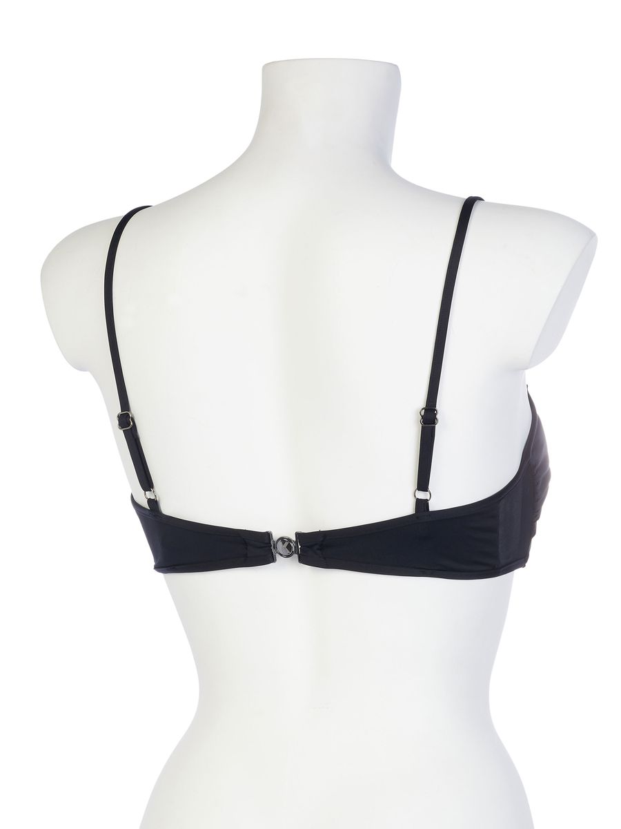 Sportliches Bralette mit Logo-Reißverschluss