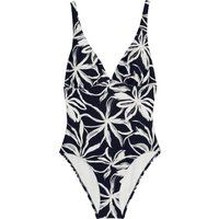 Badeanzug mit abstraktem Blumenmuster