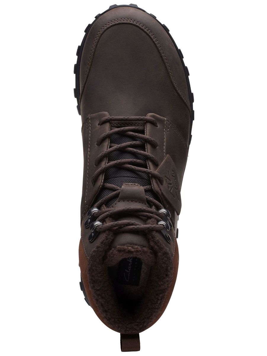 Braune wasserdichte Stiefeletten aus Leder