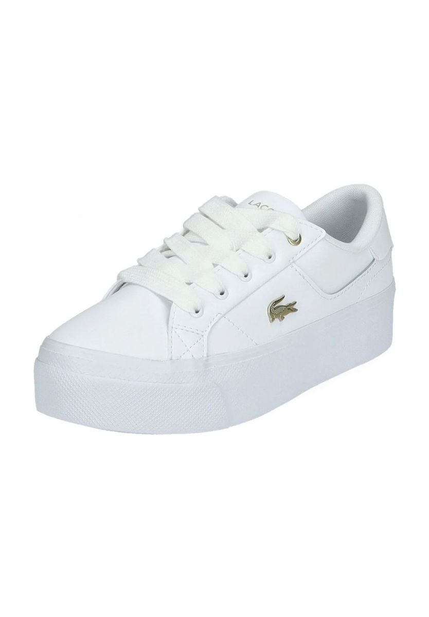 Damen Plateau Lacoste Leder Sneaker