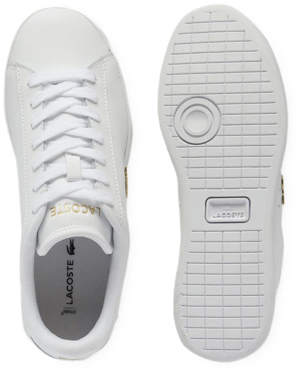 LACOSTE Sneaker, Emblem, Leder, für Damen, weiß, 38