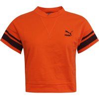 Sportliches Cropped-T-Shirt mit Streifen