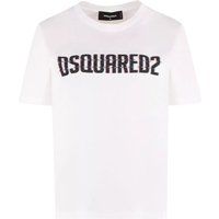 Baumwollshirt mit Glitch-Logo-Print