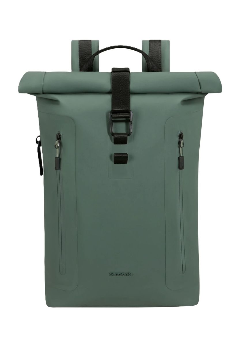 Roll-Top Tablet Rucksack Grün