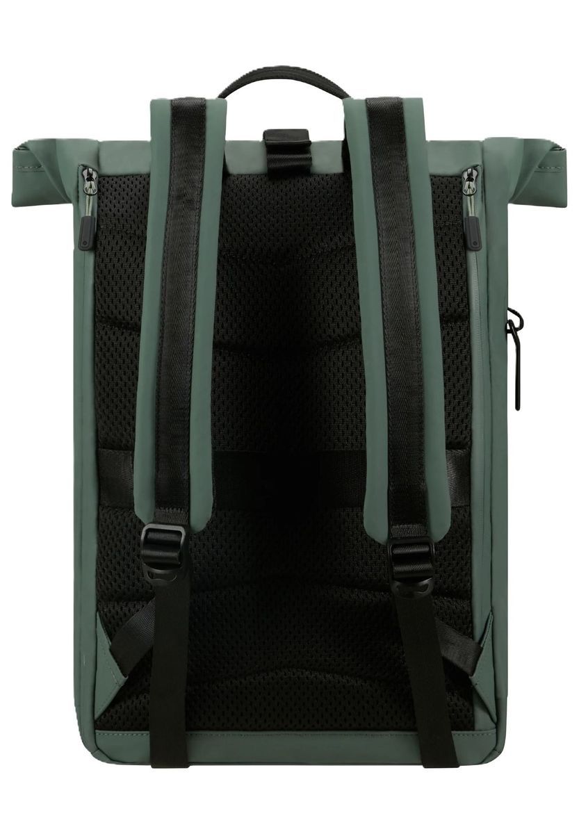Roll-Top Tablet Rucksack Grün