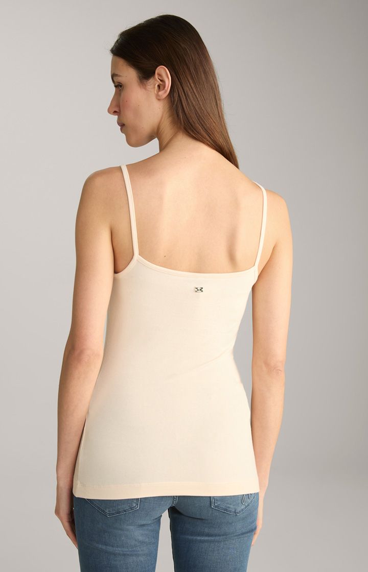 JOOP! Nudefarbenes Trägertop Baumwoll-Stretch A-Linien-Schnitt