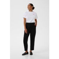 Baumwoll-T-Shirt mit Love-Stickerei