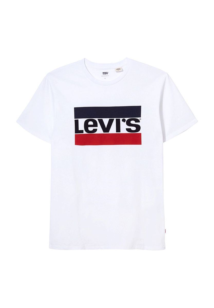 Klassisches Baumwoll-T-Shirt mit Rundhalsausschnitt und Logo