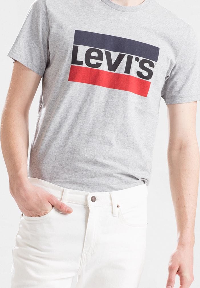 Klassisches T-Shirt mit Logo-Print und Rundhalsausschnitt