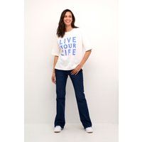Oversize-T-Shirt mit Statement-Print