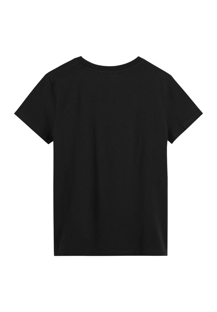 Levi's® T-Shirt, Logo-Patch, Rundhals-Ausschnitt, Basic, für Damen, schwarz, S