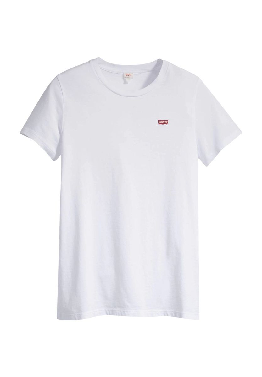 Levi's® T-Shirt, Rundhalsausschnitt, Label, für Damen, weiß, S