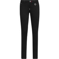 Slim-Fit-Jeggings mit Herzanhänger