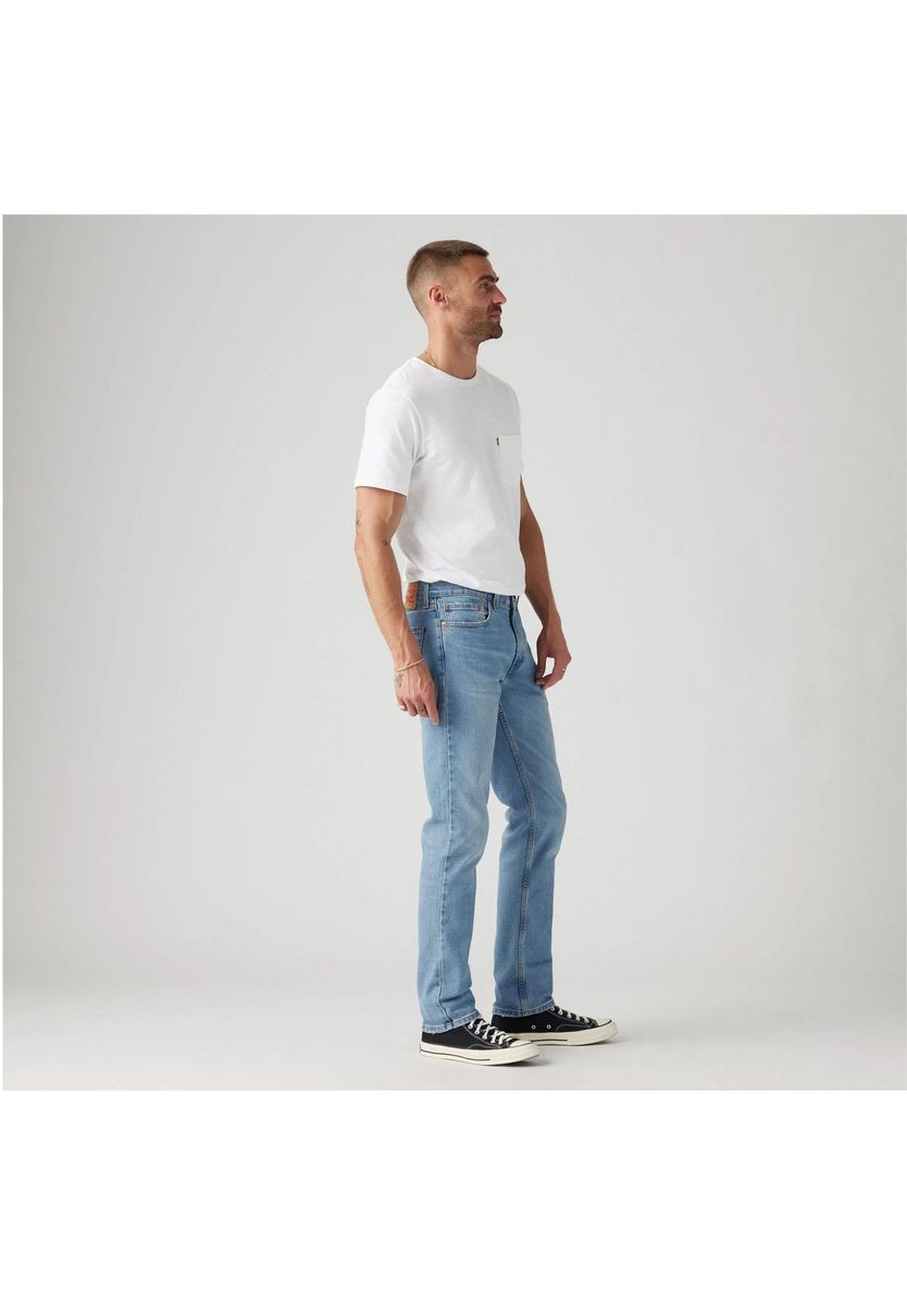 Schmal geschnittene Jeans mit heller Waschung