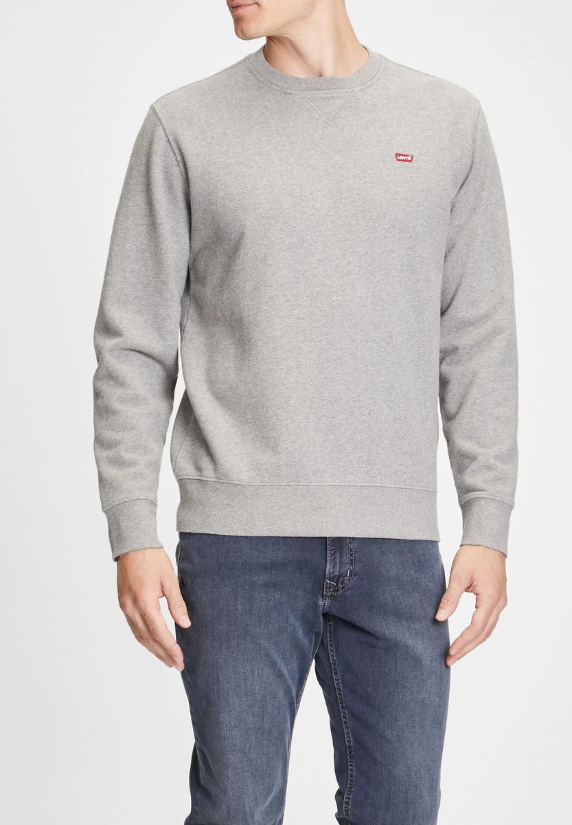Klassisches Baumwoll-Sweatshirt mit Rundhalsausschnitt