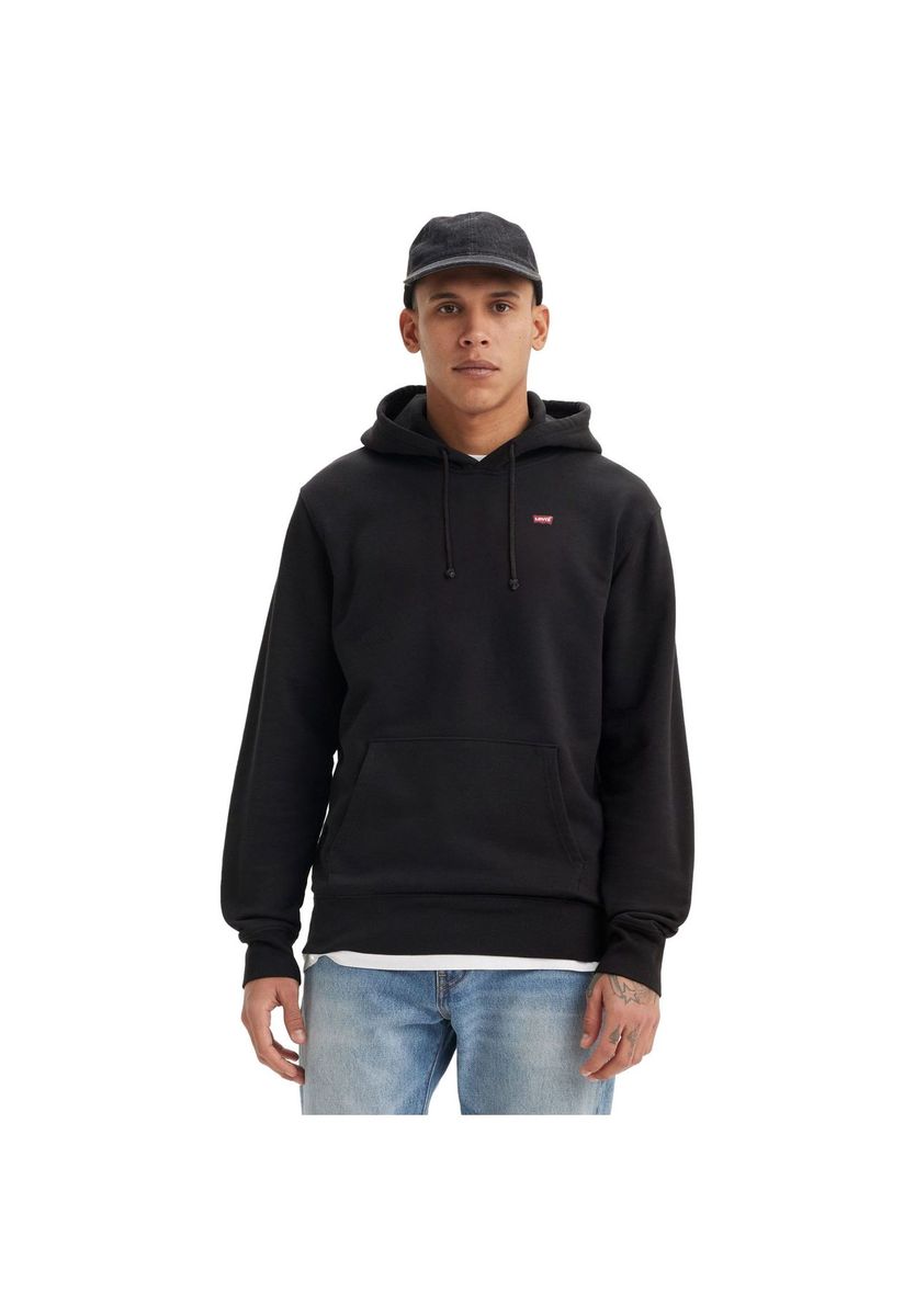 Klassischer Kapuzenpullover mit Logo-Patch