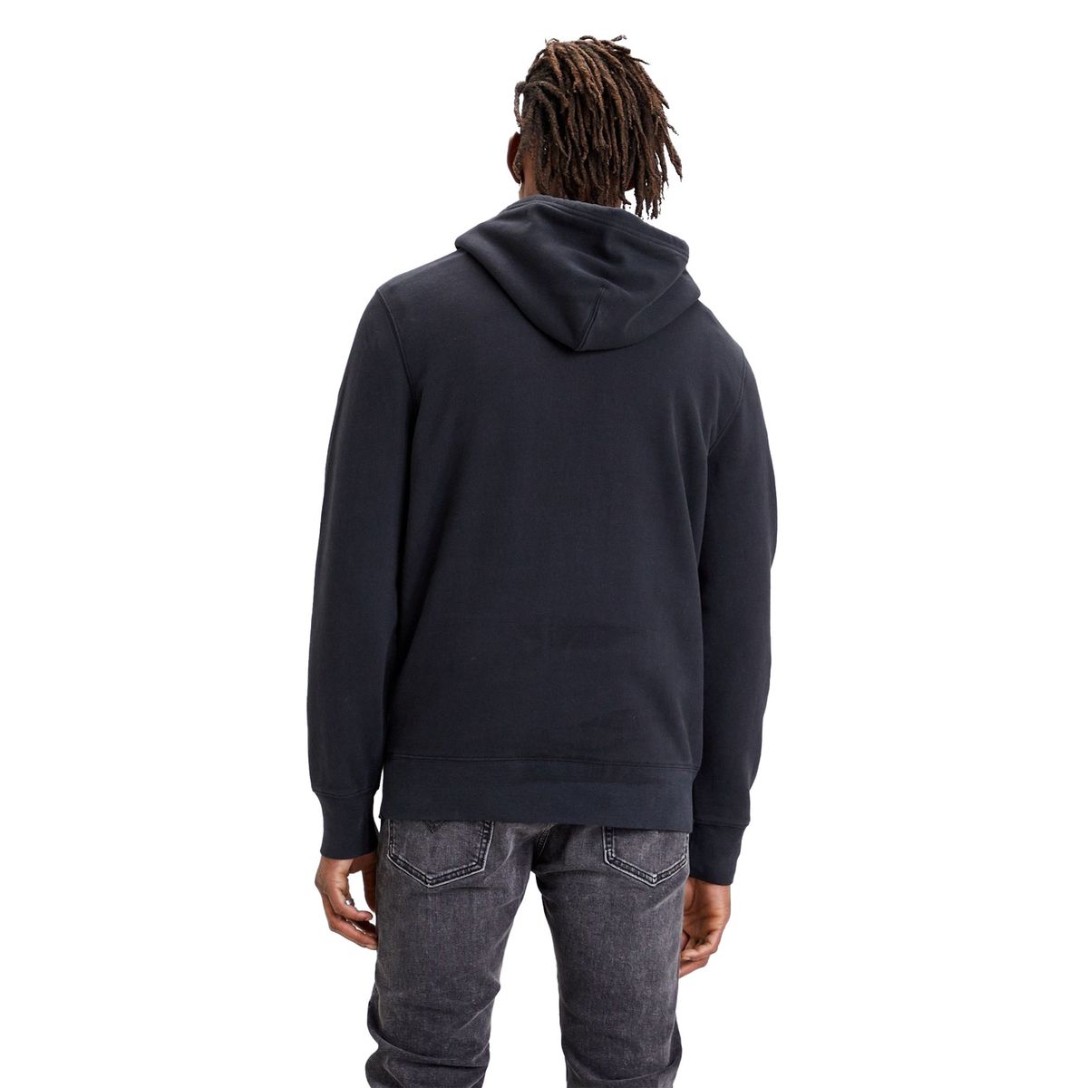 Klassischer Kapuzenpullover mit Logo-Patch