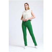 Hoch taillierte Skinny-Sweatpants mit Schlitzen