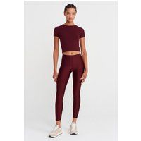Hochtaillierte Glänzende Slim-Fit-Leggings
