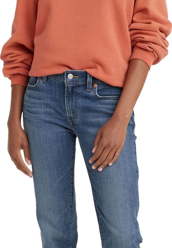 Klassische Straight-Leg Jeans mit mittelhohem Bund