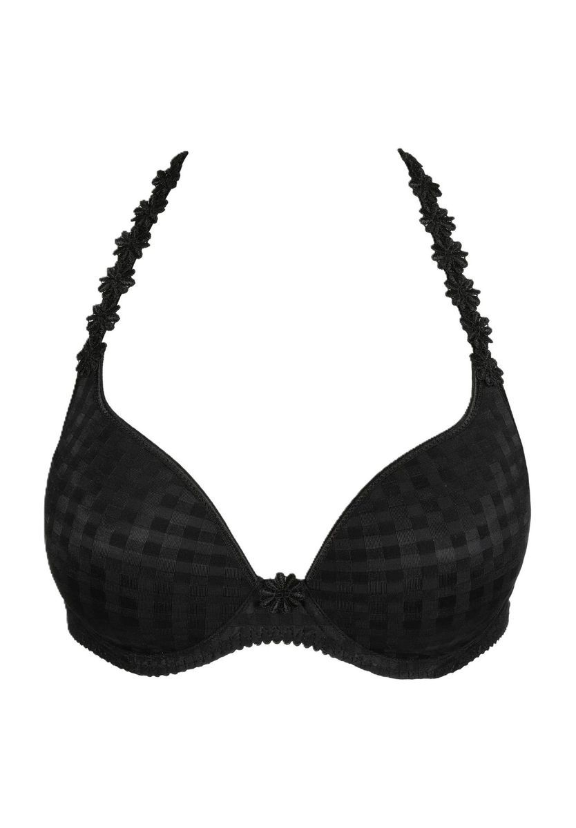 Bügel-BH mit Blumenmuster und tiefem Ausschnitt