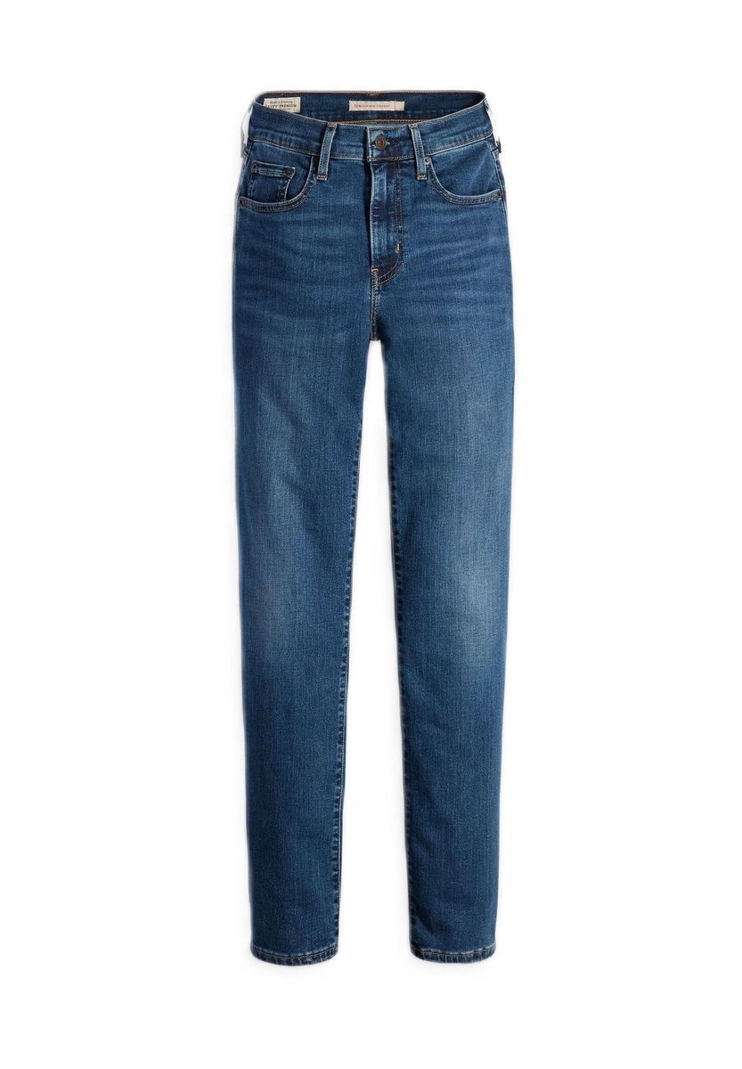 Straight Leg Jeans mit hohem Bund