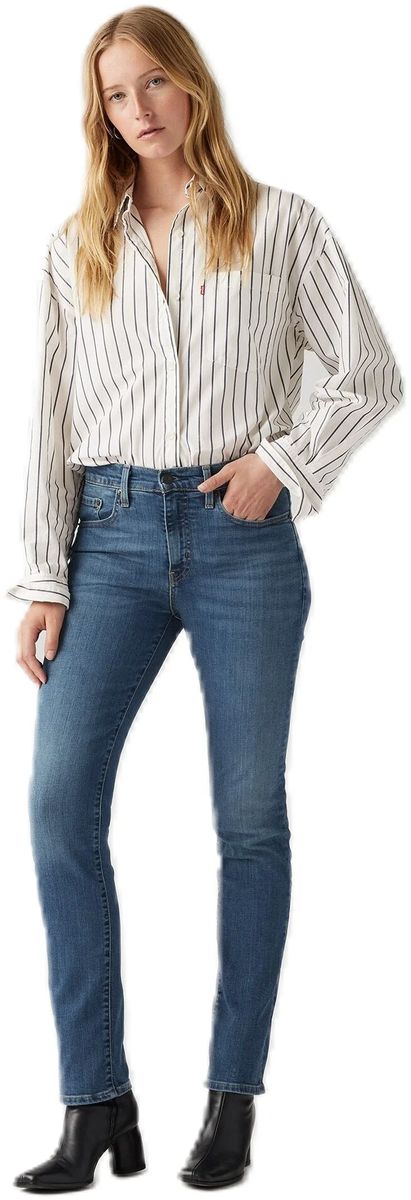 Levi's® 724™ High Rise Straight Jeans, blau, 26/30