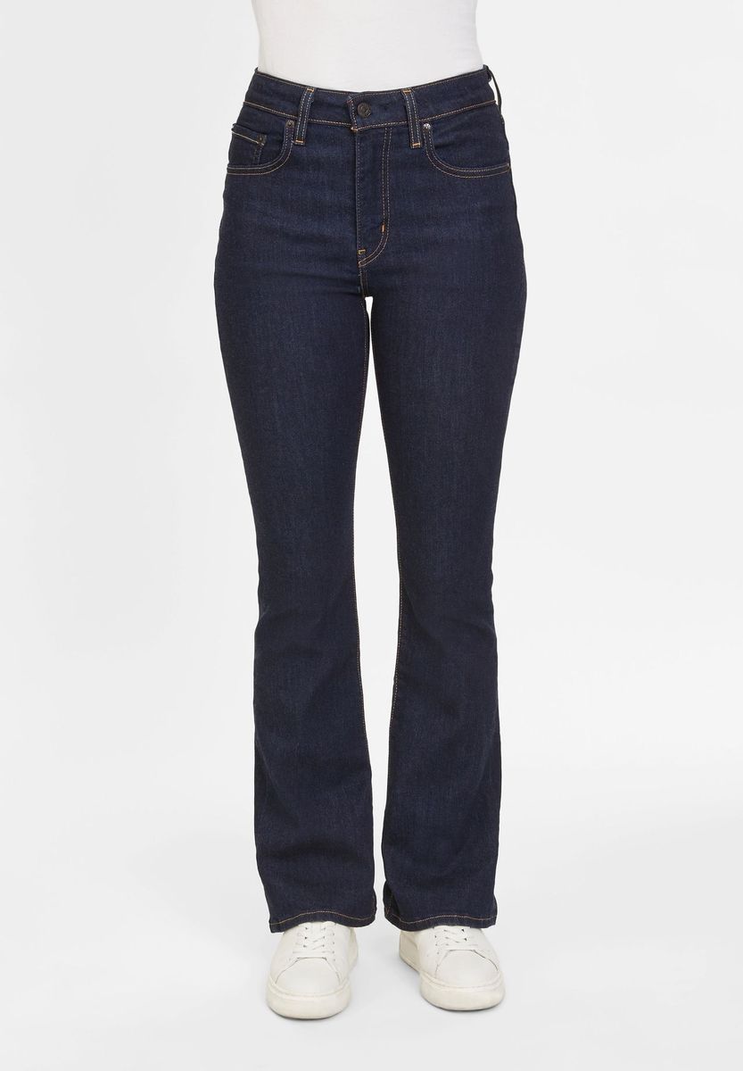 Bootcut High-Rise Jeanshose aus Denim