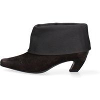 Spitze Stiefeletten mit Lederumschlag