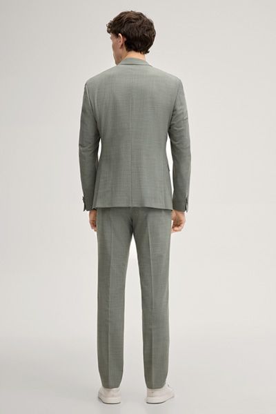 JOOP! Salbeigrün Meliert Damon-Gun Wollmischung Anzug Slim Fit