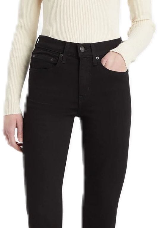 Schlank geschnittene Jeans mit hohem Bund