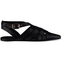 Elegante geflochtene Seiden-Ballerinas