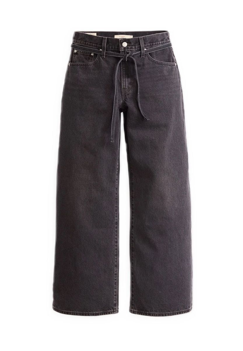 Weitgeschnittene High-Waist Jeans aus Denim