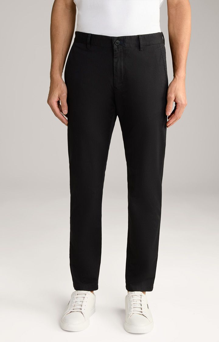 Joop! Jeans Matthew Schwarze Chino Hose Cotton Stretch Slim Fit