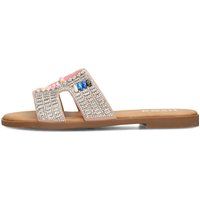 Verzierte flache Sandalen mit Cut-Outs
