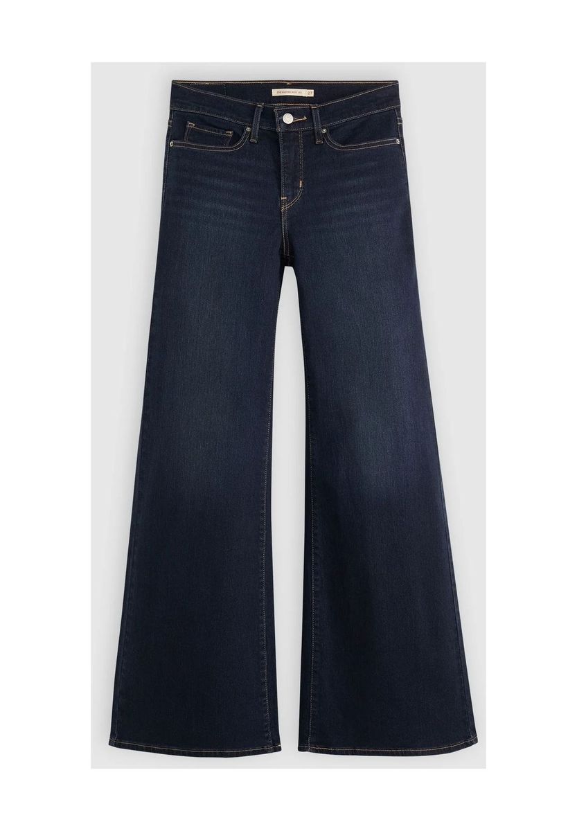 Weitgeschnittene Jeans mit dunkler Waschung