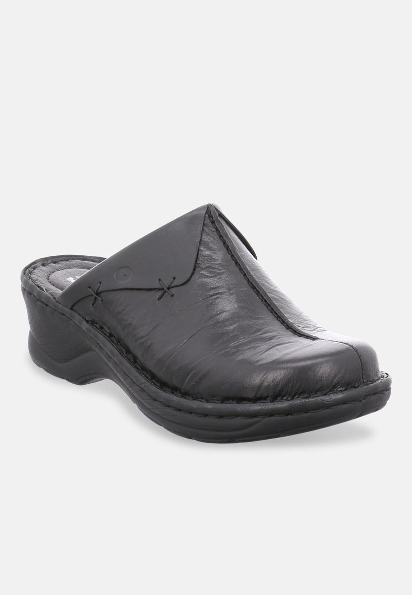 Lässige handgenähte Leder-Clogs