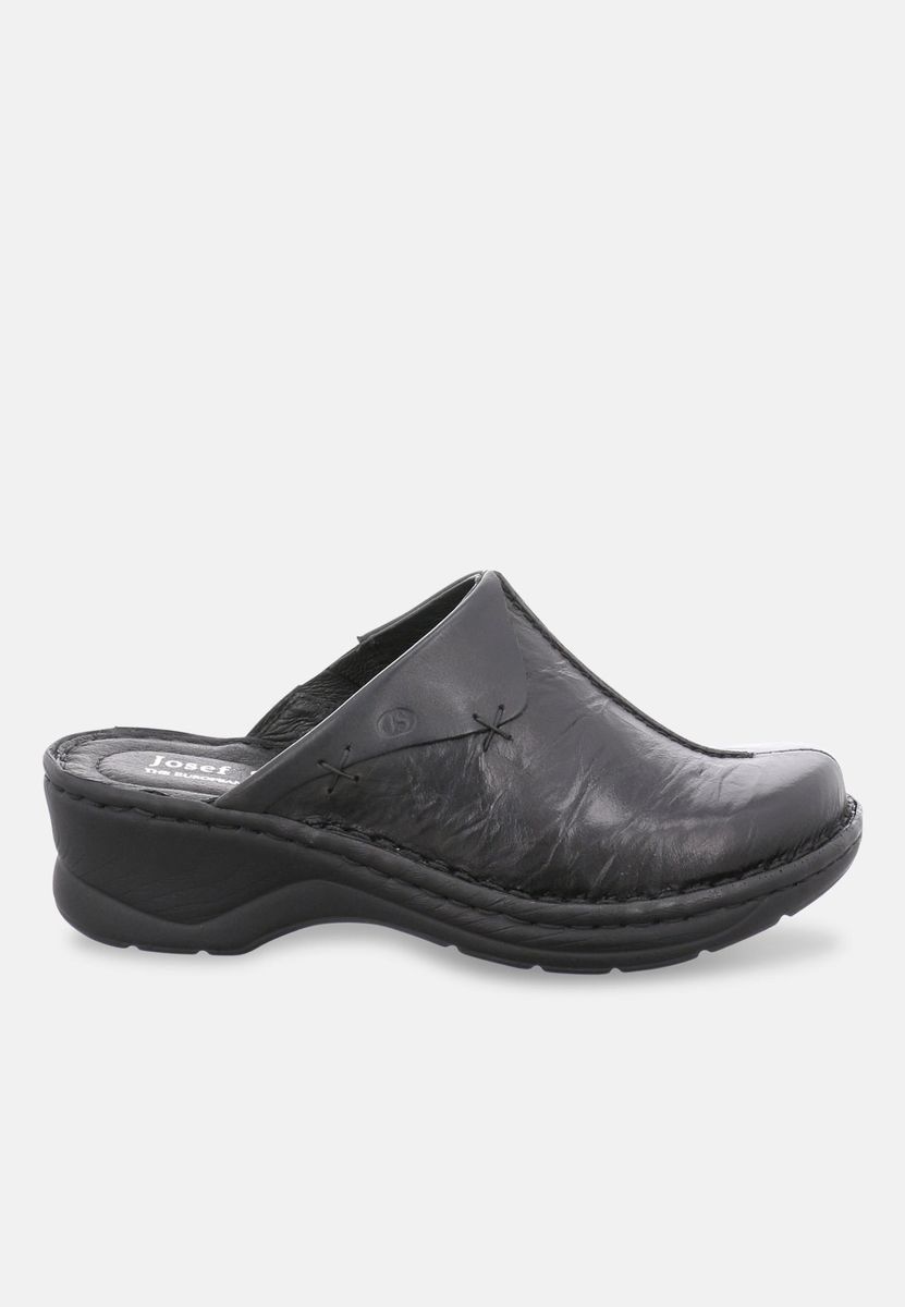 Lässige handgenähte Leder-Clogs