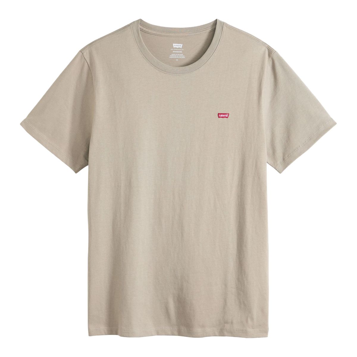 Levi's® Herren T-Shirt - "Original Housemark Tee", Rundhals, Baumwolle, braun, M
