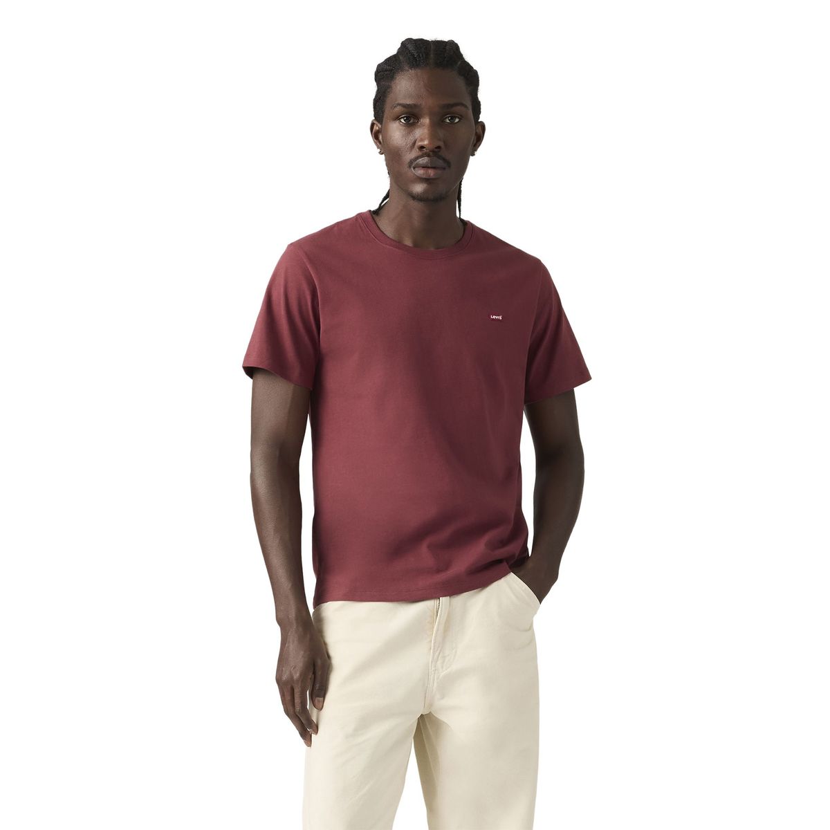 Klassisches Baumwoll-T-Shirt mit Rundhalsausschnitt