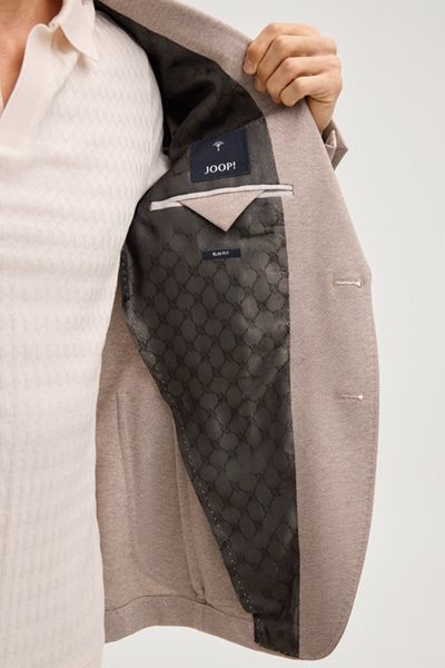 Jersey Kombi-Sakko Hoverest in Beige