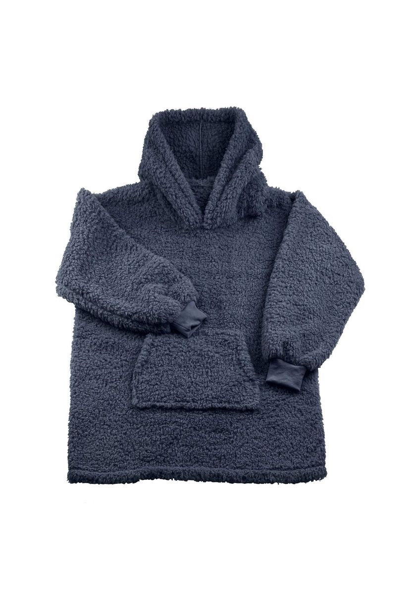 Übergroßer Plüsch Teddy Hoodie Decke